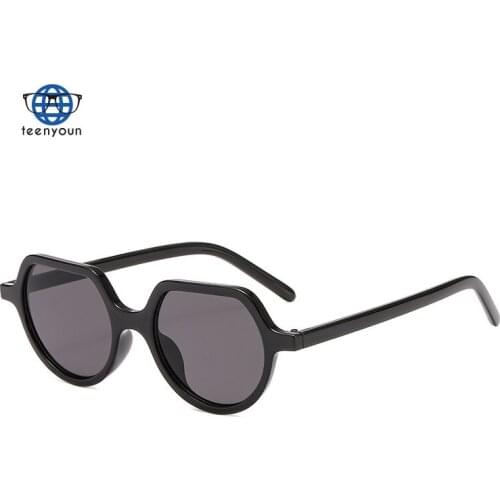 Teenyoun Gradient Small Frame Frame Sunglasses New Wholesale Fashion Sun Glasses Irregular Round Glasses Women UV400 Square