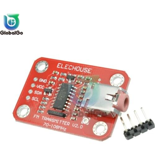 I2C Interface FM Radio Transmitter Module V2.0 Digital Radio Transmitter Board for Arduino 3V 5V