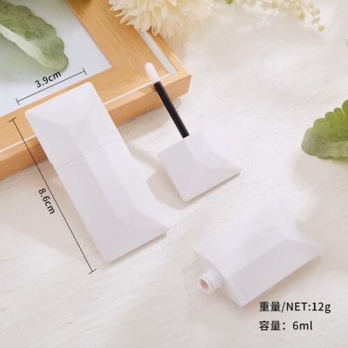 20pcs 6ml Lip Gloss Tubes Empty Lip Gloss Containers, Business Card Shape Lip Balm Bottle with Rubber Stoppers for Lip Samples