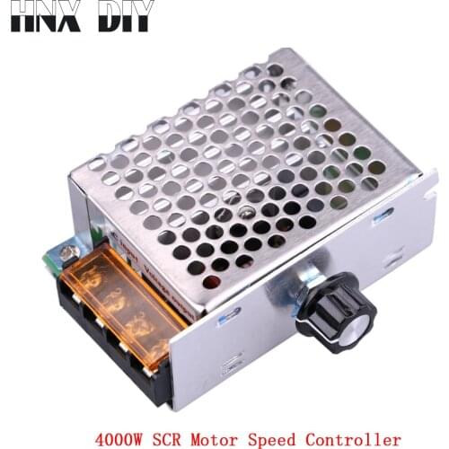 4000W Voltage Regulators AC 220V High Power SCR Motor Speed Controller Electronic Voltage Regulator Governor Thermostat Dimmer