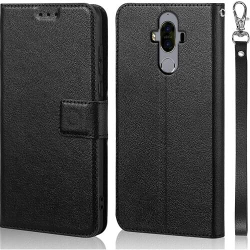 Luxury Flip Case for Huawei Mate 9 Cover Original Book Design Leather Phone Coque Wallet Capa Stand With Strap Card