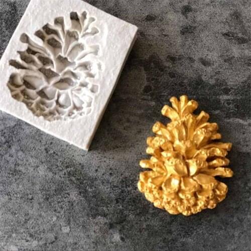 Christmas Pine Cones Shape Cake Fondant Mold Candy Chocolate Silicone Molds Biscuits Mould DIY Cake Decoration Baking Tools