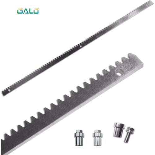 Steel tooth rack and gear for sliding gate opener with 3ps Screws