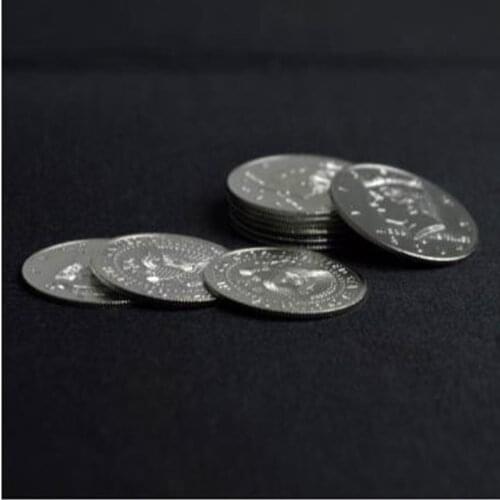 20pcs/lot Super Thin Palming Coins (Half Dollar Version),Appearing/Vanishing Coin Magia,Mentalism,Close Up,Stage,Illusions,Props