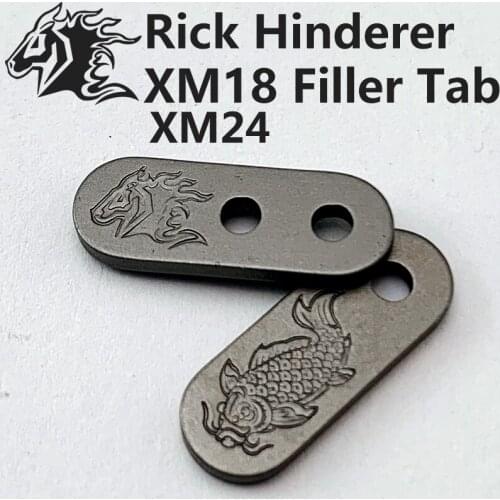 TC4 Titanium Alloy Knife Back Clip Filler Bracket For Rick Hinderer XM18/XM24 XM-18 XM-24 Knife Make DIY Tools Accessories Parts