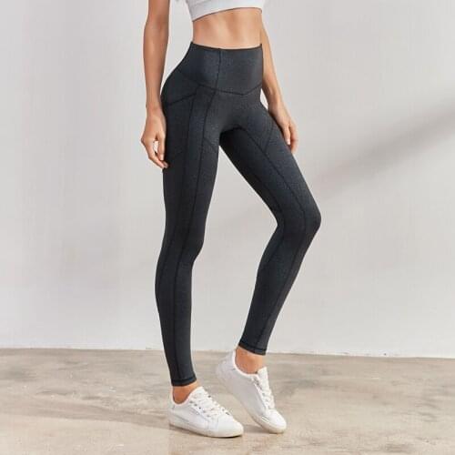 Vansydical Womens Tummy Control Yoga Pants Stretchy Sports Tights Tights High Waist Fitness Hip Up Yoga Leggings Running Pants