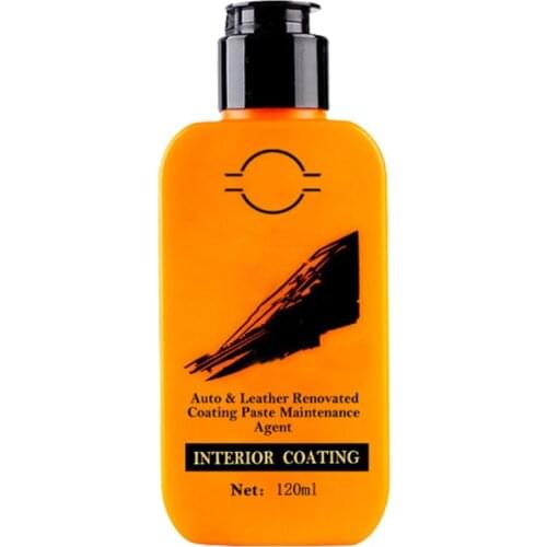 120ML Car Interior Seat Leather Refurbished Wax Dashboard Polishing Maintenance Wax Interior Maintenance Agent