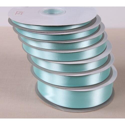 High quality 6-38 mm Tiffany blue Color 91 meters/lot Single Face Satin Ribbon for Wedding Party Decoration&DIY Gift Wrapping