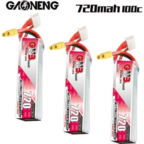 1-5Pcs GAONENG GNB 720mAh 22.8V 6S HV Lipo Battery 100C XT30U-F Plug for RC FPV Tinywhoop Frame Kit Tinywhoop Racing Drone