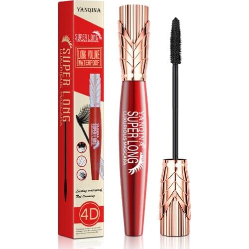 1PC Lasting Natural 4D Curling Thick Long Eyelash Quick Dry Non-blooming Mascara Women Charm Professional Eye Makeup Cosmetic