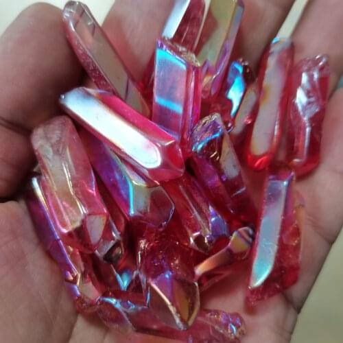 100g Natural Crystal Quartz Healing Wand Treatment Stone Pink Crystal Column Healing Fluorite Home Decoration