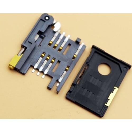 100pcs SIM Card Sockets KF-016 Card Holder Jacks 6 + 2P SIM900A Card Connector Block Pull-out for GPS