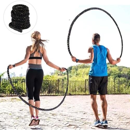 3m* 25mm Heavy Jump Rope Fitness Weighted Adult Skipping Rope Power Improve Strenght Training Home Gym Equipment Battle Skipping