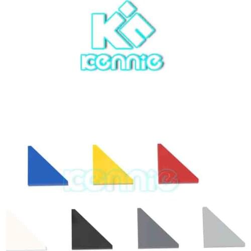 300pcs/lot Kennie moc DIY bulding block Compatible with Hi-Tech Accessories Tile 2X2, W/ Deg. 45 Cut No. 35787