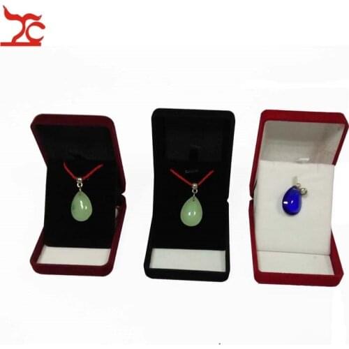 50Pcs Rectangle Jewelry Display Case 3 Colors Velvet Stud Earring Storage Gift Box Pendant Organizer Holder Gift Box
