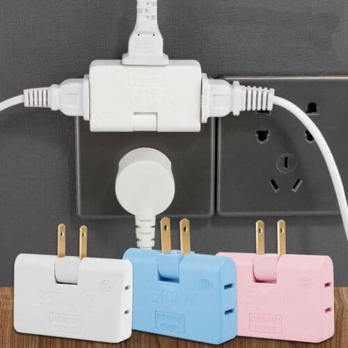 US American Travel Adapter 2 pin European EU To US plug Power adapter Converter Electrical Socket Outlet 180-Degree Rotation