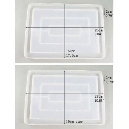 Fruit Tray Mold Resin Molds Large Rectangle Epoxy Tray Silicone Resin Mold Tools