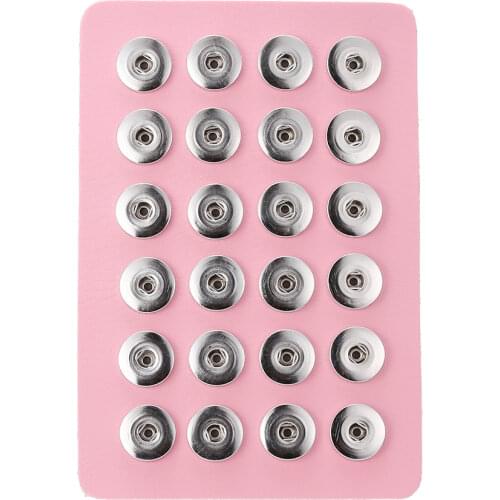 Pu Leather Display Doard Component Fit 12mm 18mm Snap Button For Bracelet Interchangeable Jewelry Women Accessorie Findings