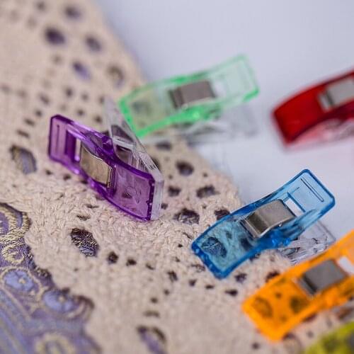 Colorful 20/50pcs Sewing Craft Binding Plastic Clips Clamps Pack For Patchwork Sewing Crafts Cardigan Clip pince couture