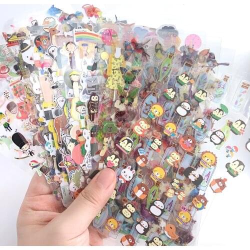 Cute Kawaii Rabbits Owls Drinks Dots A Lot Of Different Sticker Sheets