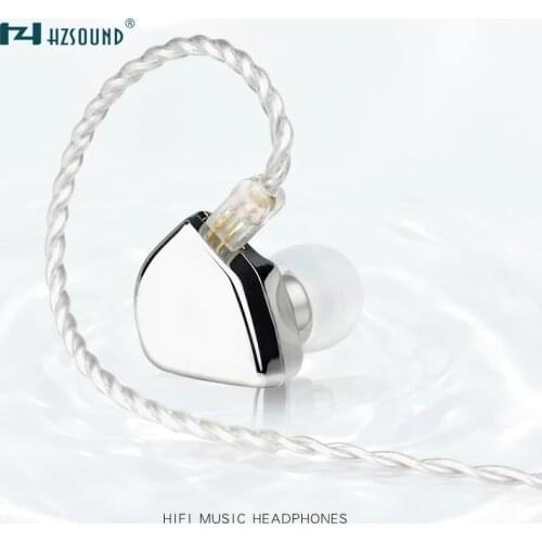 HZSOUND Heart Mirror 10mm Driver Unit In Ear Headphone CNC HIFI Headset DJ Monitor Earphone Earbuds with 2Pin 0.78mm OFC Cable