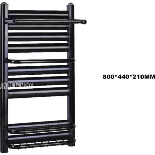 60/80cm Towel Warmer Thickened Cold-Rolled Mild Steel / Copper Aluminum Compound Electric Heated Towel Rail Heating Towel Rack