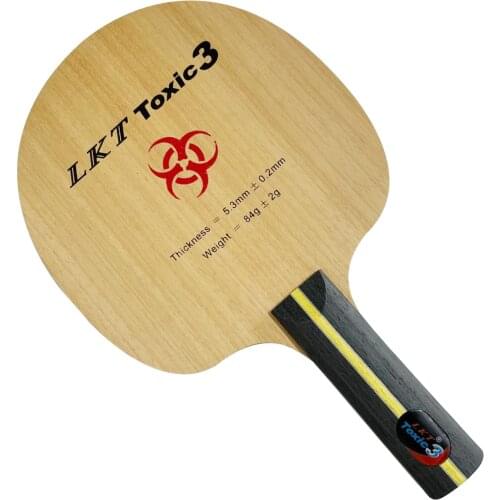 LKT Toxic3 straight handle ST Chop Type table tennis blade