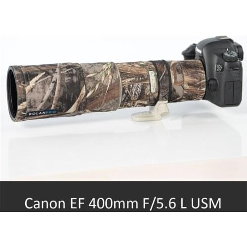 Roadfisher Outdoor Waterproof Dustproof Camera Lens Wrap Cloth Cover Protection Coat Bird Shoot For Canon EF 400mm F/5.6 L USM