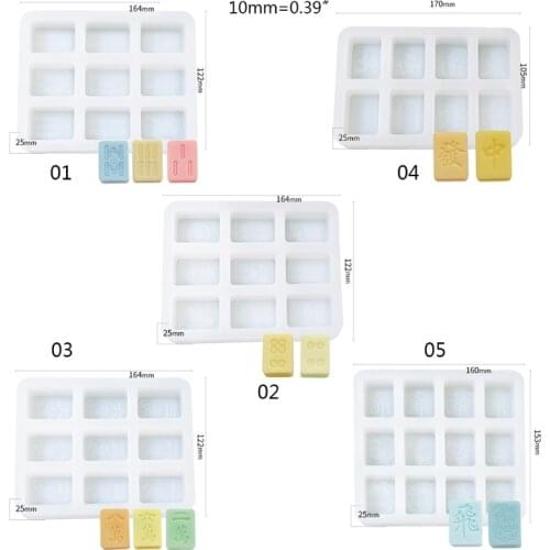 Silicone Mold Chinese Mahjong Set Shape Mold for Baking Fondant Chocolate Candy Cake Soap Decorations DIY Handmade Molds