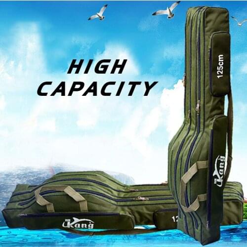 1200D Fishing Bag Multi-Purpose Thicken Oxford Material Waterproof Durable Fishing Rod Bag Fishing Tackle Bag XA136G