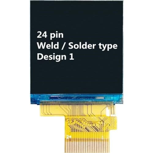 TFT LCD panel 1.3"screen HD IPS 240(RGB)*240 resolution ST7789 12pin 24 pin 3/4 line SPI 262K full colors display