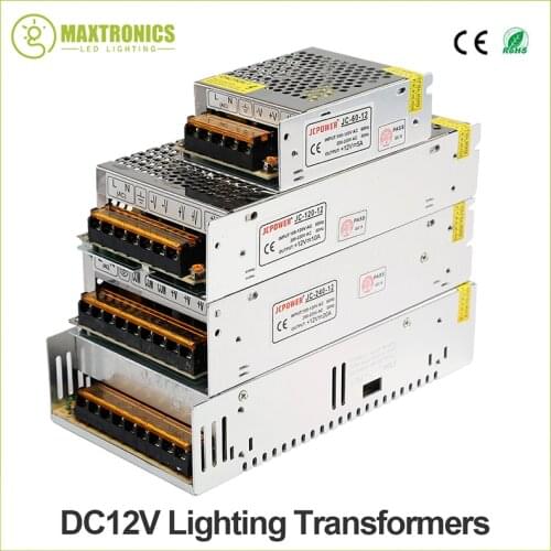 Lighting Transformers DC12V High Quality LED Lights Driver for LED Strip Power Supply DC12V 1A 2A 5A 10A 15A 20A 25A 30A 33A 40A