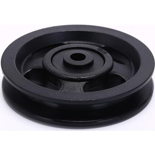50mm/90mm/100mm DiameterUniversal External Wearproof Nylon Bearing Pulley Wheel Cable Gym Fitness Equipment Part Color Randomly