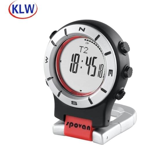 Yu2S Date Time Display Weather Forecast Barometer Altimeter Handheld compass altitude meter outdoor sports watch with carabiner