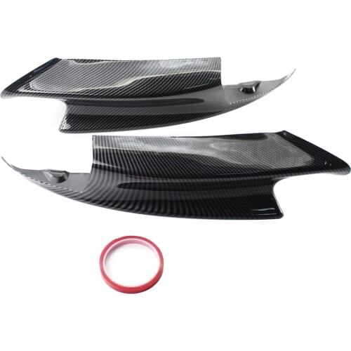 1 Pair Front Splitters Bumper Spoiler Lips Carbon Fiber Replacement for BMW E90 E92 E93 M3 2007-2013