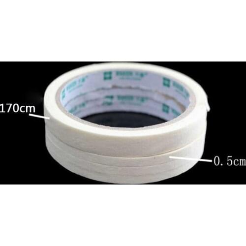 1 Roll 0.5cm*170cm Manicure 3D Nail Art Tips Creative Nails Stripe Tape Rolls White Tape Stickers For Masking Pattern