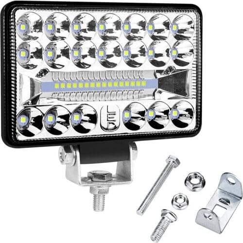 4 Inch 4X4 Car LED Work Light 108W 36LED Bar Square Spotlight 12V 24V Offroad for Truck Offroad ATV