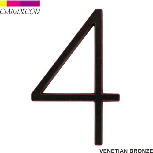 5 in Modern House Number Hotel Home Door Number Outdoor Address Plaque Zinc Alloy Number for House Address Sign #0-9