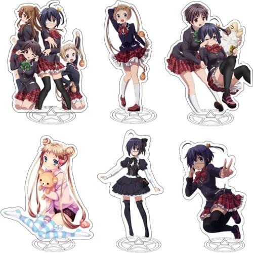 Love Chunibyo & Other Delusions Anime Figure Acrylic Stand Model Toy Takanashi Rikka Figure Decoration Cosplay Action Figure DIY