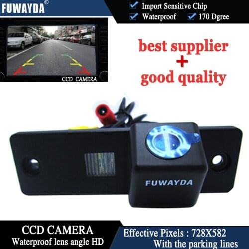 FUWAYDA CAR REAR VIEW REVERSE BACKUP COLOR CCD/170 DEGREE/WATERPROOF/WITH REFERENCE LINE CAMERA FOR TOYOTA 4RUNNER HD