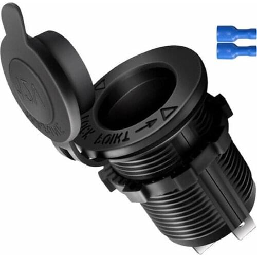 12V-24V Car Cigarette Lighter Waterproof Plug Socket Suitable For Boat Car Motorcycle Tractor Power Socket And Auto Accessories