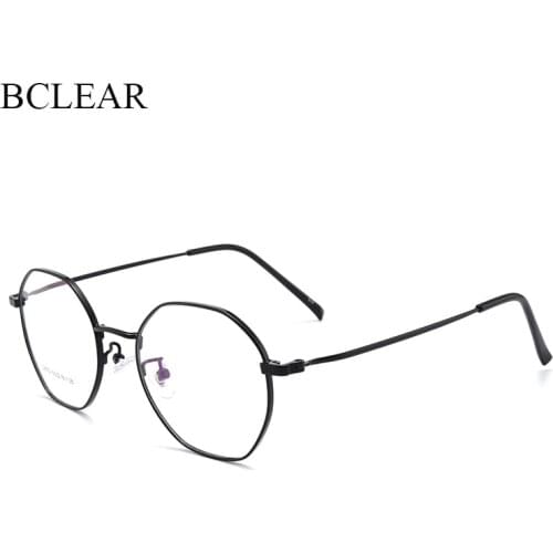 BCLEAR Fashion Design Metal Ladies Glasses Frame Classic Retro Men Prescription Optical Glasses 2020 New Arrival Unisex Eyeglass