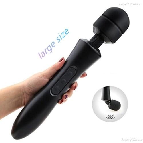 Large Size Powerful Magic Wand Vibrator Body Massage Clitoral Stimulator USB Rechargeable Vibrator Adult Female Dildo Sex Toy 18