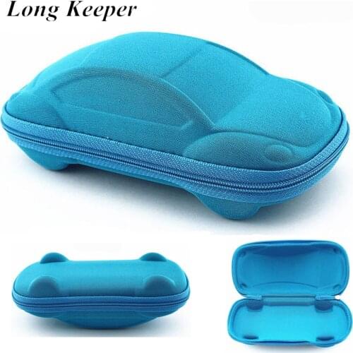LongKeeper Children Car Shaped Glasses Case Cute Glasses Strage Bag Box Cases Kids Sunglasses Cases Automobile Styling Box