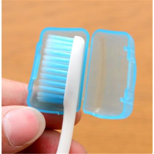 1set/5pcs Portable Travel Toothbrush Head Toothbrush Case Protective Caps Health Germproof Toothbrushes Protector
