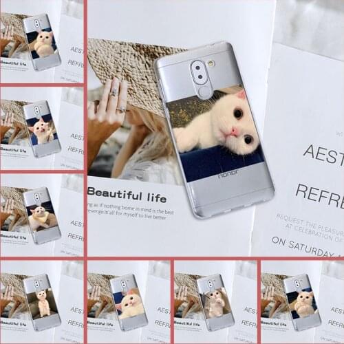 Back Cover For Huawei Honor 6A 4C 5C 6C Pro Soft Silicone Kawaii Cat Cute Animal Sweet Phone Case For Huawei Honor 4X 5A 5X 6 6X