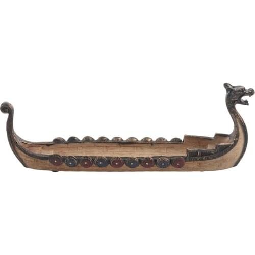 Dragon Boat Incense Stick Holder Burner Hand Carved Carving Censer Ornaments Retro Incense Burners Traditional Design