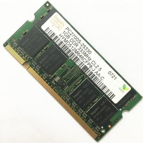 Hynix ddr1 1GB 333MHZ laptop memory 1GB DDR 333MHz PC-2700S CL2.5 DDR1 RAMS 1gb 333 laptop memory