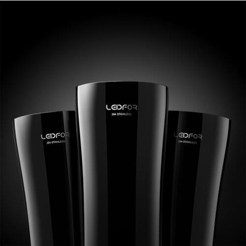 Stainless steel drop proof drinking cup household Mug large capacity summer double beer cup 500ml