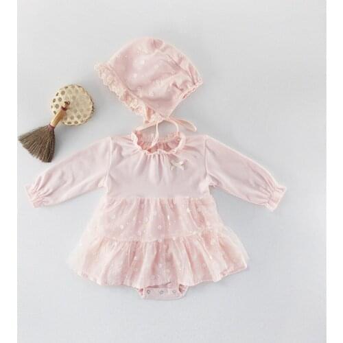 Lovely cozy newborn baby dress Spring autumn cotton long sleeve kids dresses for girls clothing toddler baby costumes sukienki
